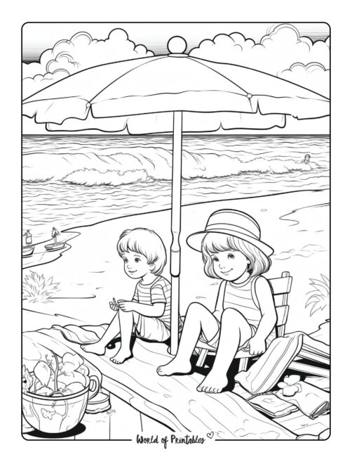 Beach Coloring Page 71