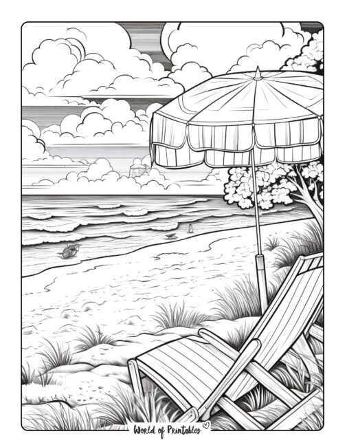 Beach Coloring Page 72