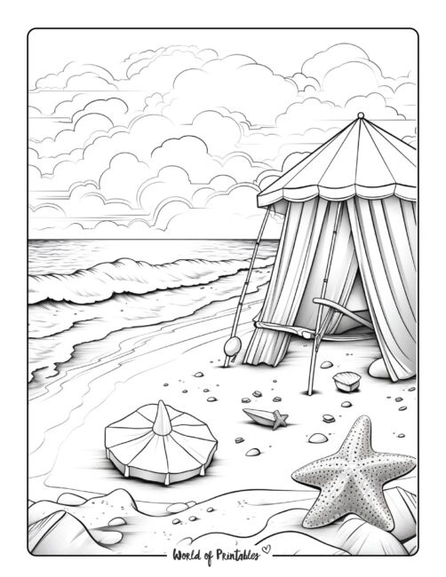 Beach Coloring Page 88