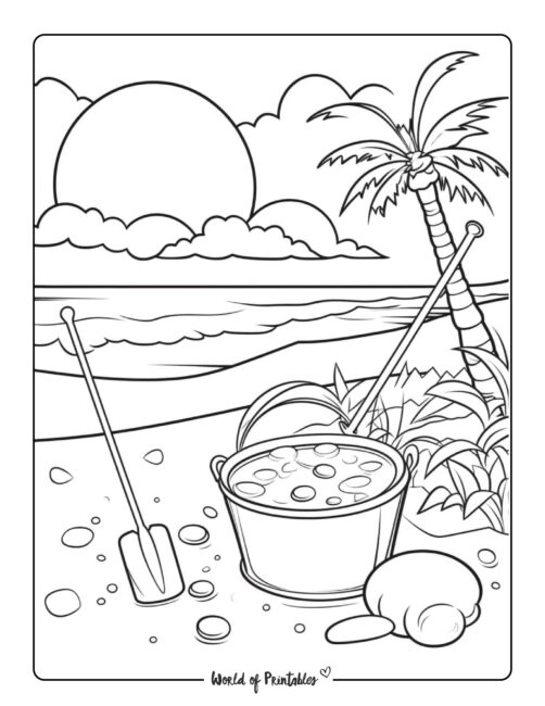Beach Coloring Page 93