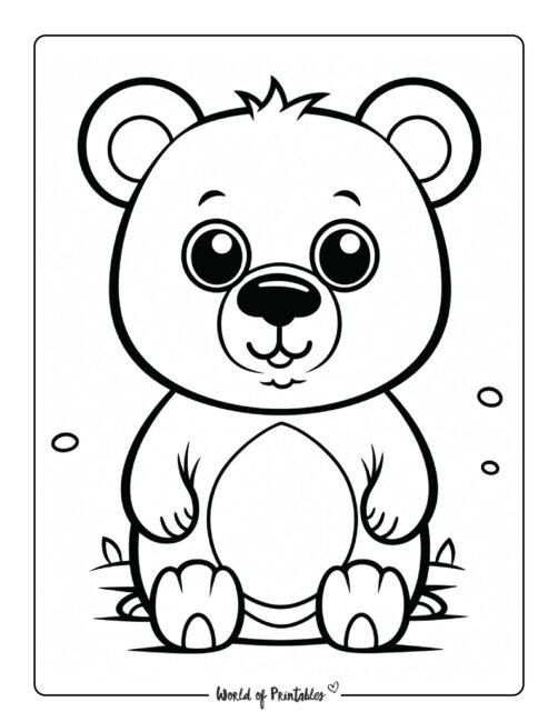 Bear Coloring Page 74