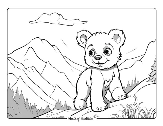 Bear Coloring Sheet 30