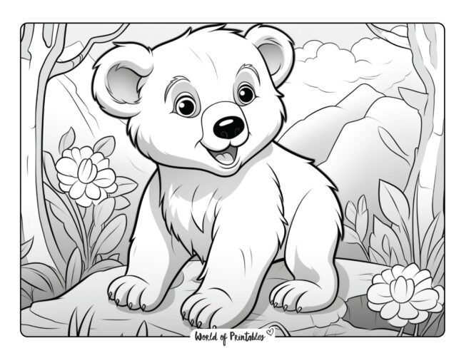 Bear Coloring Sheet 39