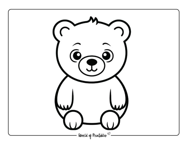 Bear Coloring Sheet 49