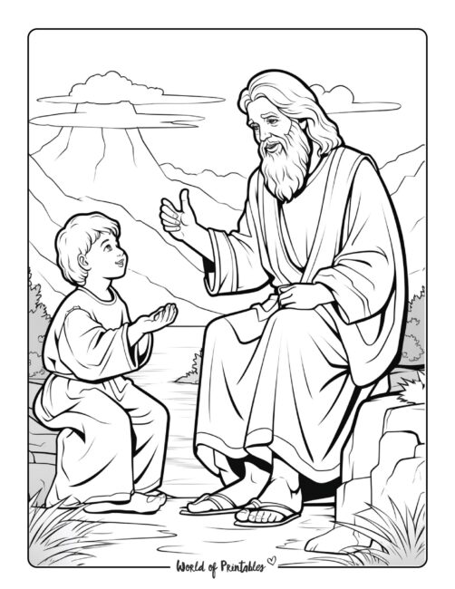 Bible Coloring Page 107