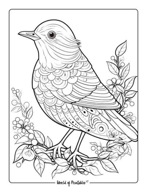 Bird Coloring Page 105