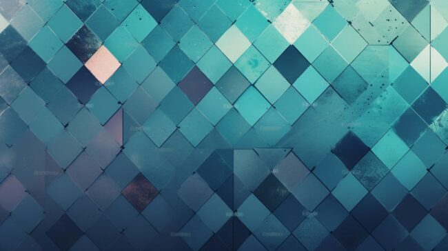Blue Tile Abstract Wallpaper