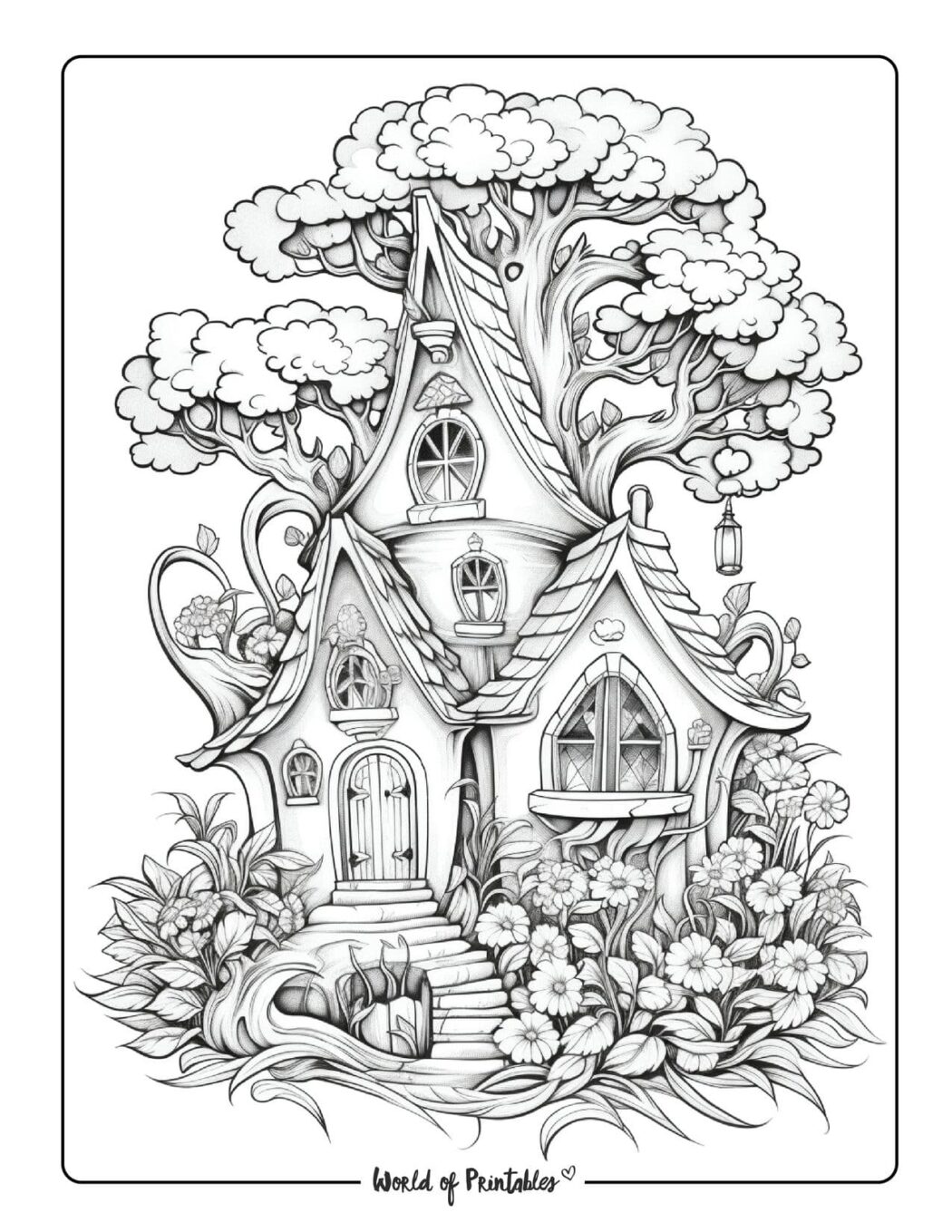 Fantasy Coloring Pages World - Fantasy Coloring Page 42 1050x1359