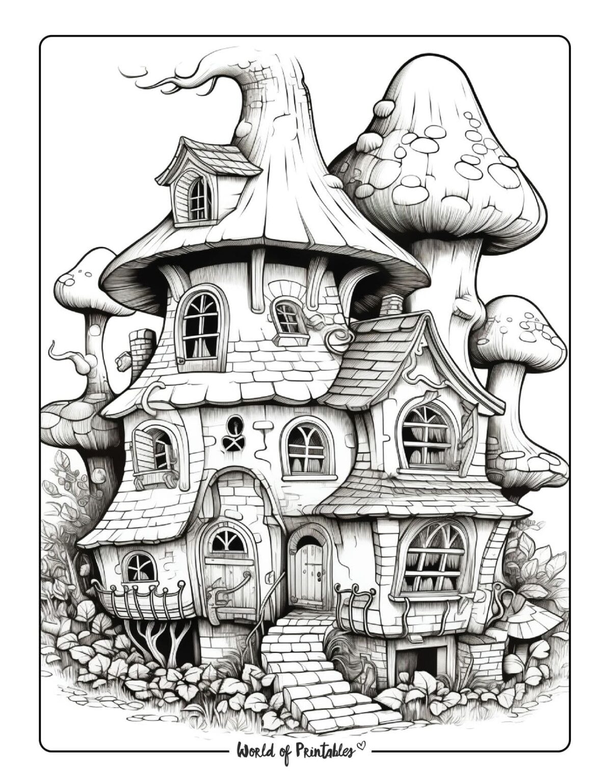 Fantasy Coloring Pages World - Fantasy Coloring Page 51 1187x1536 