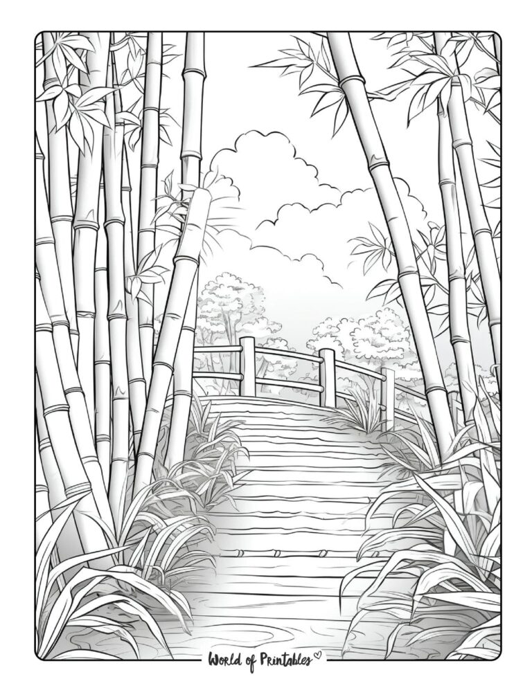 Forest Coloring Pages World of - Forest Coloring Page 34 768x994
