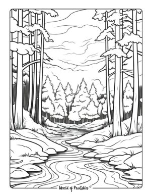 Forest Coloring Pages - World of Printables