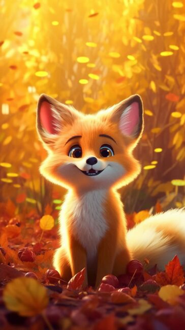 Fox Golden Background