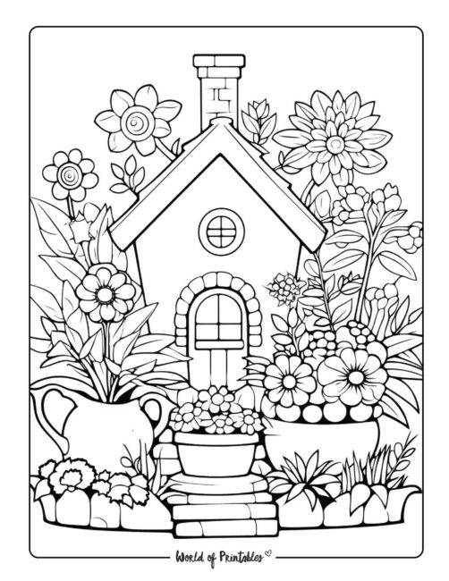 Garden Coloring Page 24