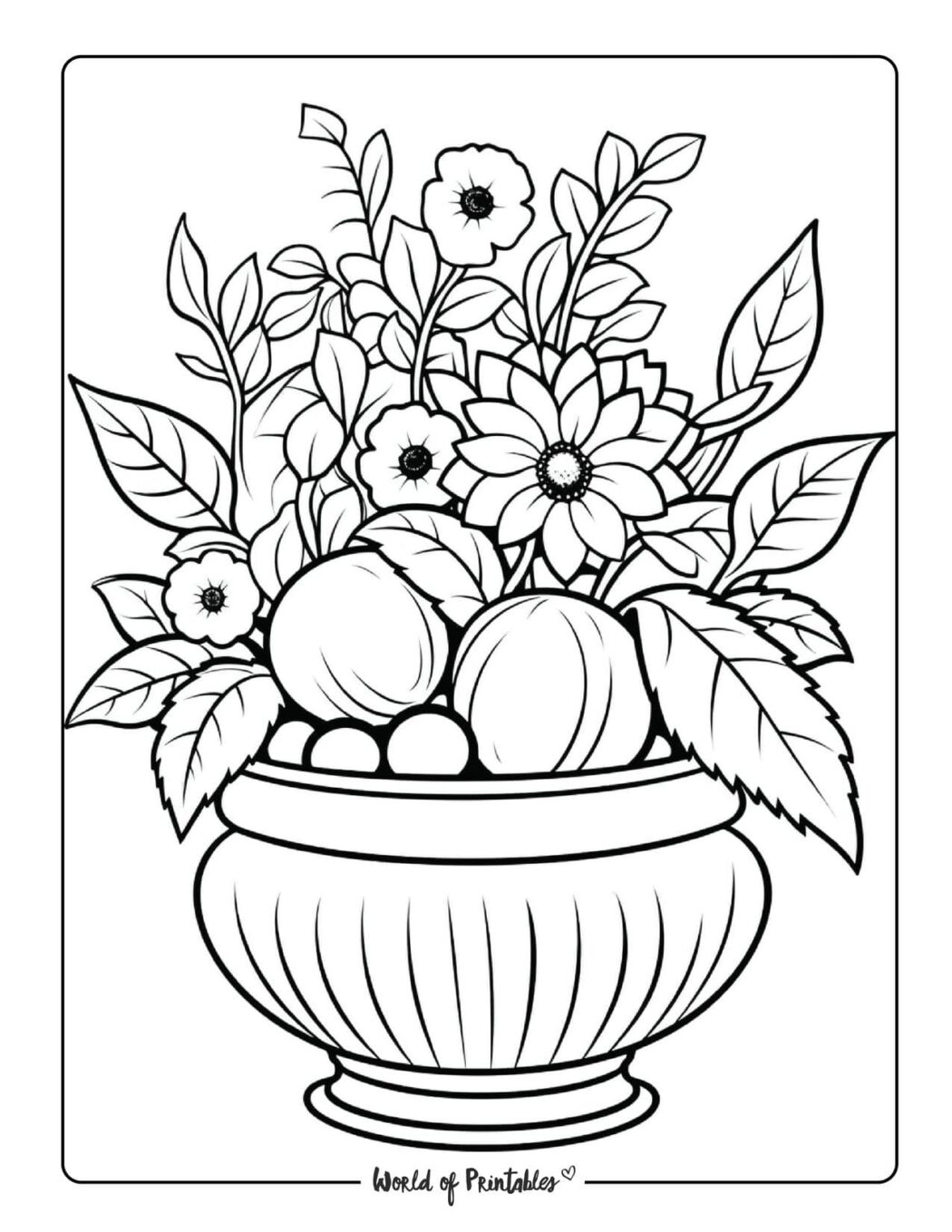 Garden Coloring Pages World of Printables Garden Coloring Pages World of Printables