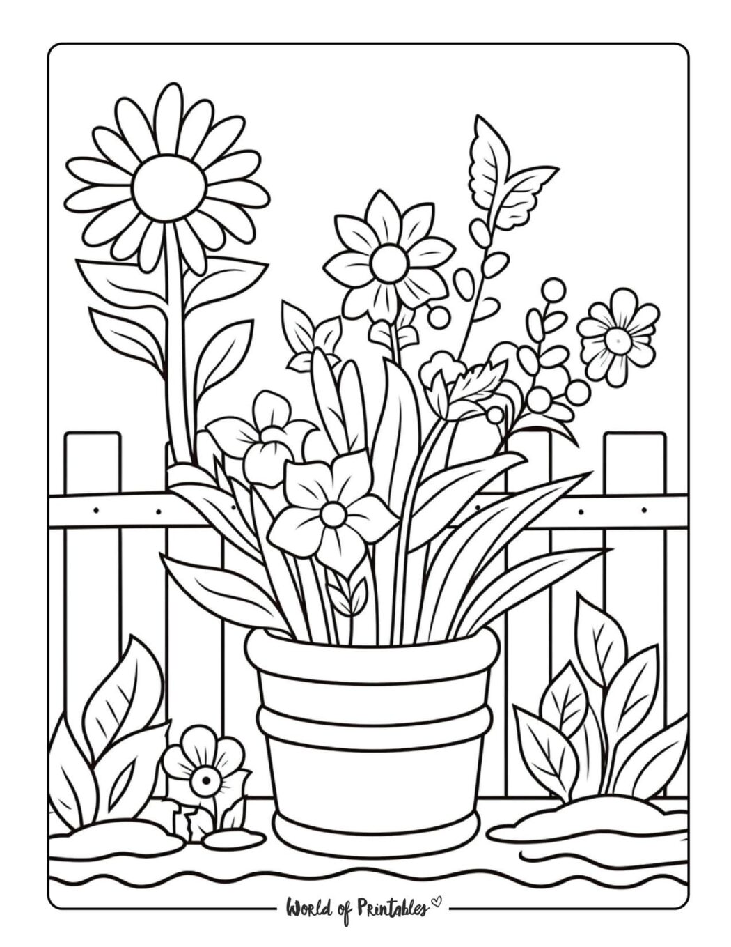 Fun Garden Printable Coloring Pages Kids Designs Printables For 