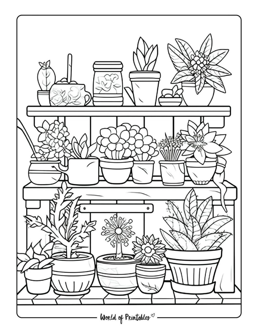 Garden Coloring Pages World of Printables Garden Coloring Pages World of Printables