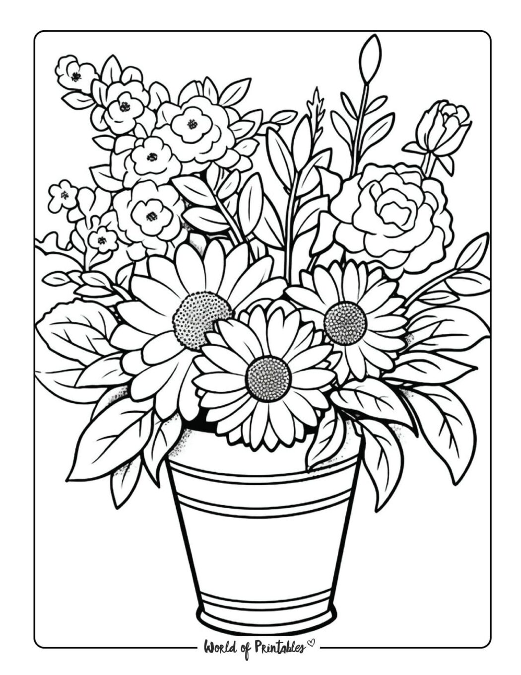 Garden Coloring Pages World of Printables Garden Coloring Pages World of Printables