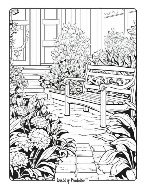 Garden Coloring Page 6