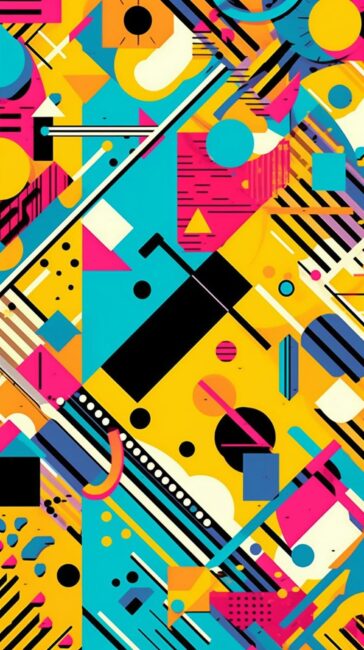 Geometric Colorful Abstract Wallpaper