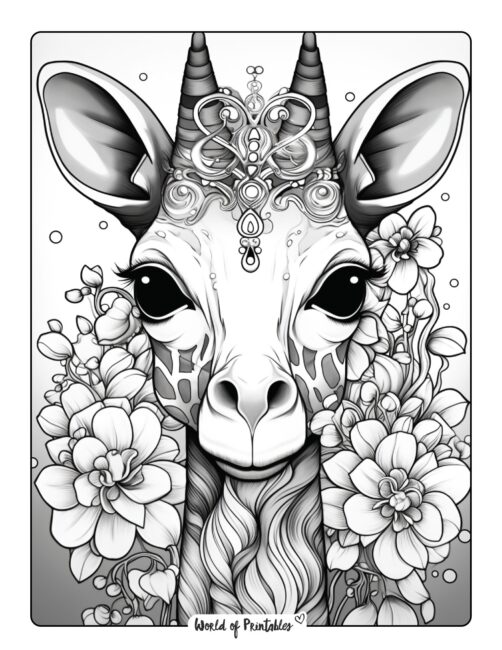 Giraffe Coloring Page 66