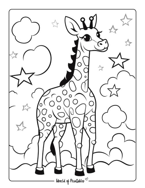 Giraffe Coloring Page 81