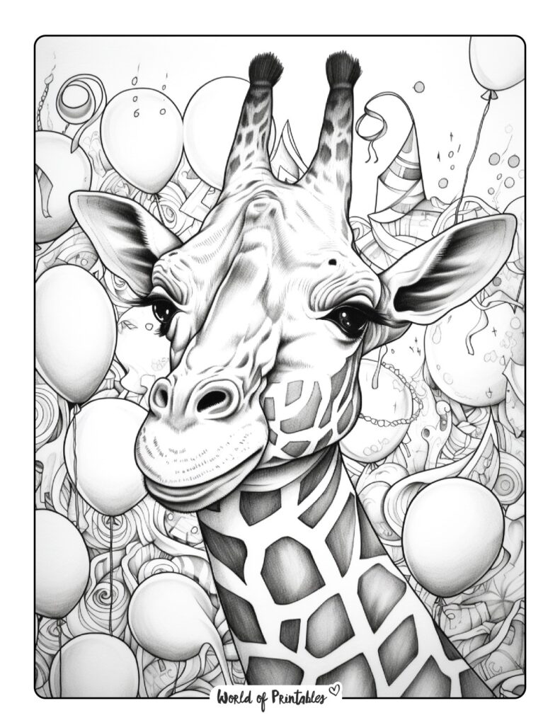 Giraffe Coloring Pages For Kids &amp; Adults - World of Printables