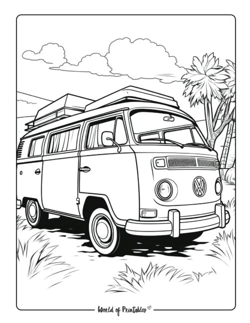 Hippie Coloring Page 14