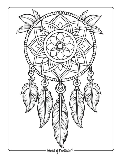 Hippie Coloring Page 43