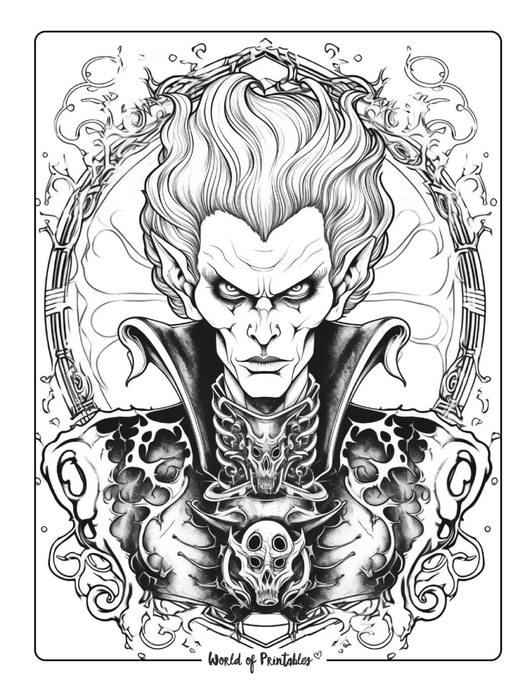 Horror Coloring Pages - World of Printables