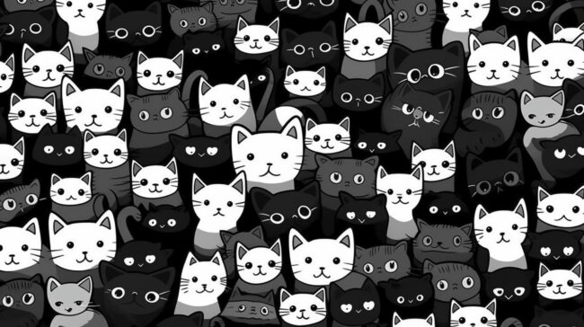 Japanese Style Cat Background