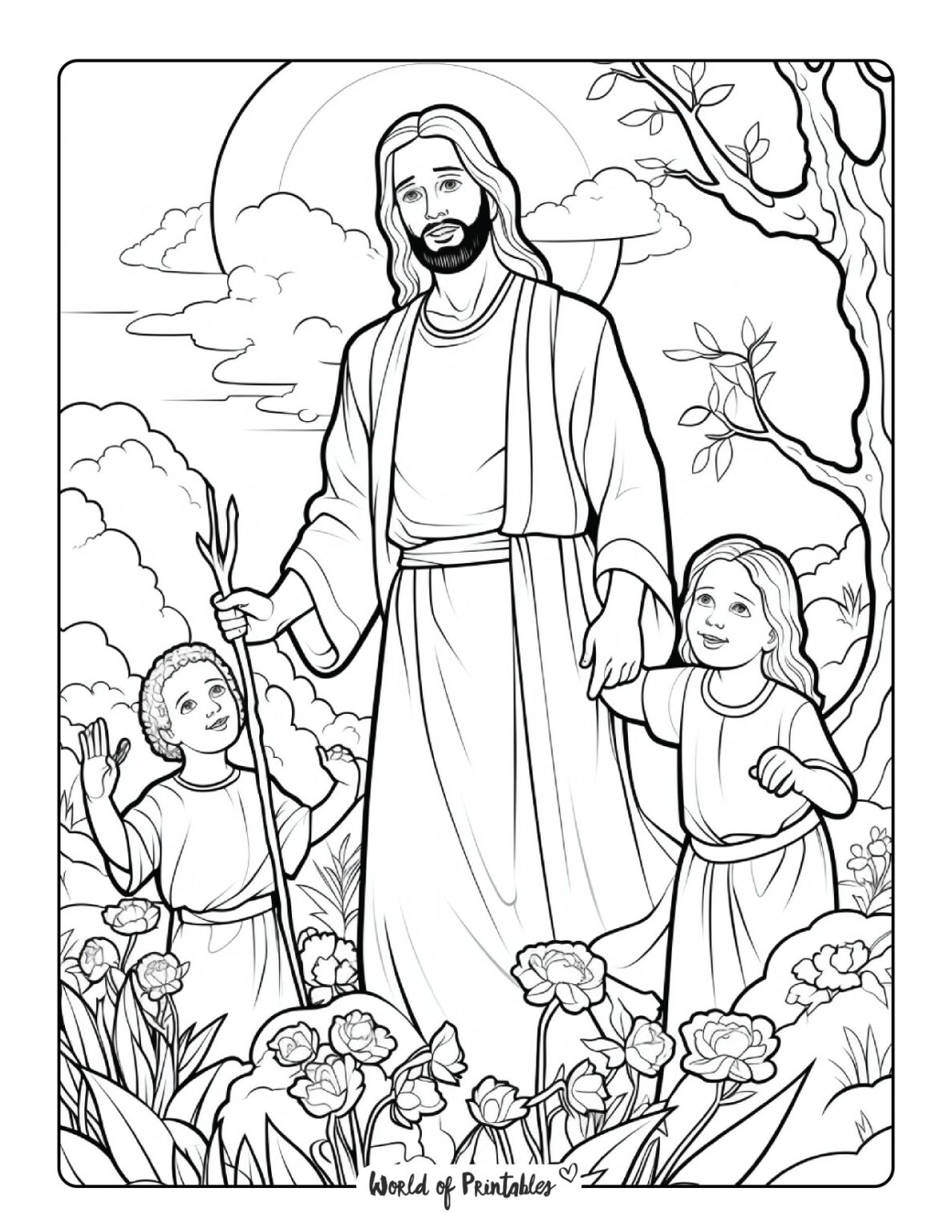 Bible Coloring Pages For Kids & Adults - World of Printables