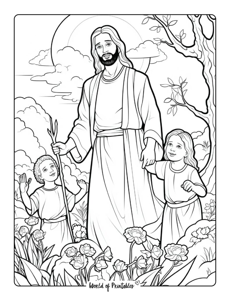 Bible Coloring Pages For Kids & Adults - World Of Printables