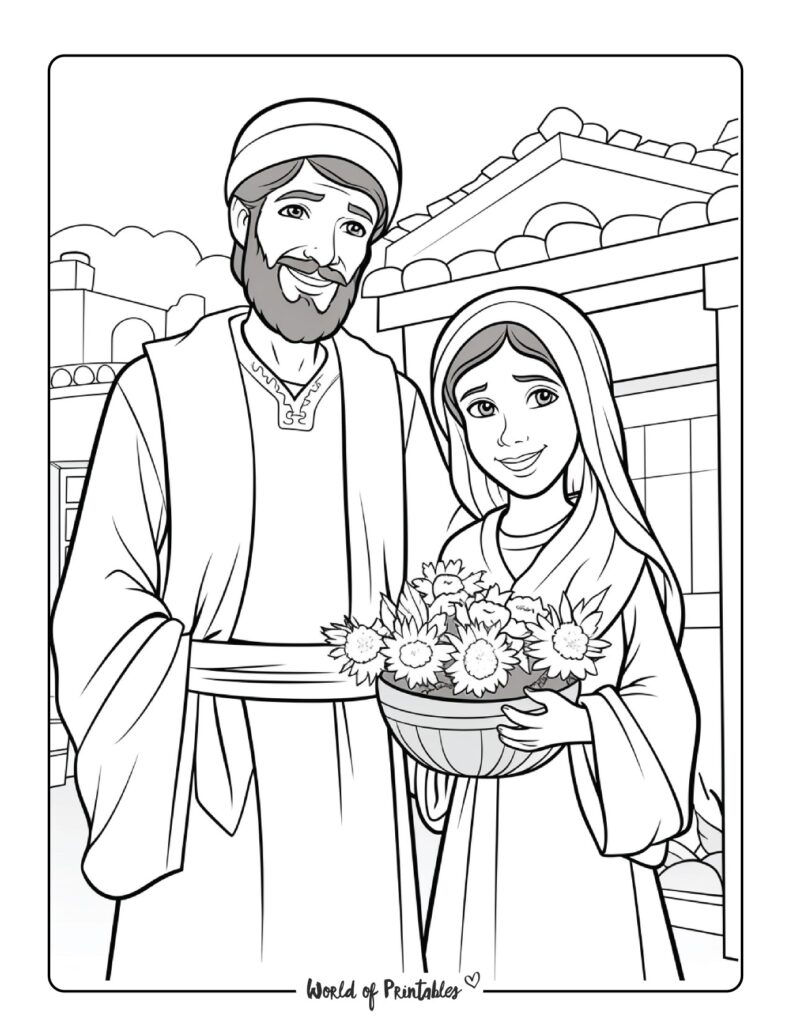 Bible Coloring Pages For Kids & Adults - World of Printables