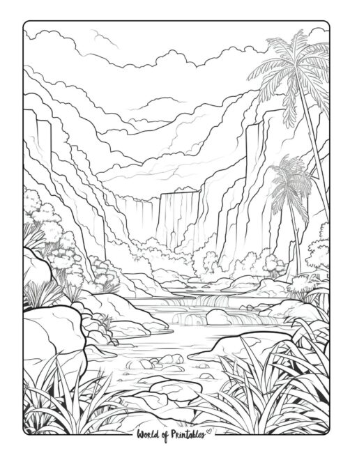 Jungle Coloring Page 24
