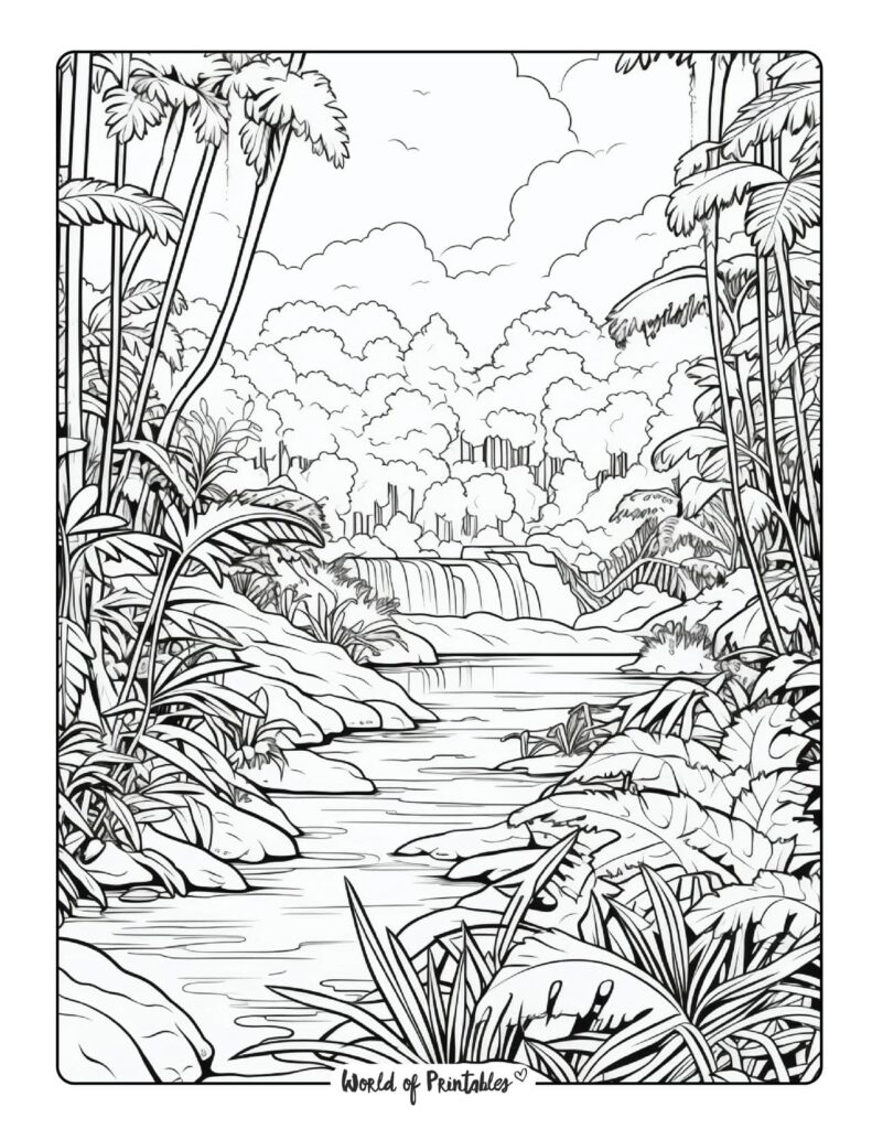 Jungle Coloring Pages - World of Printables