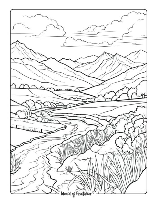 Landscape Coloring Page 21