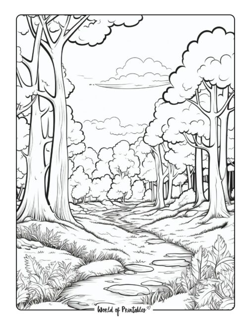 Landscape Coloring Page 4