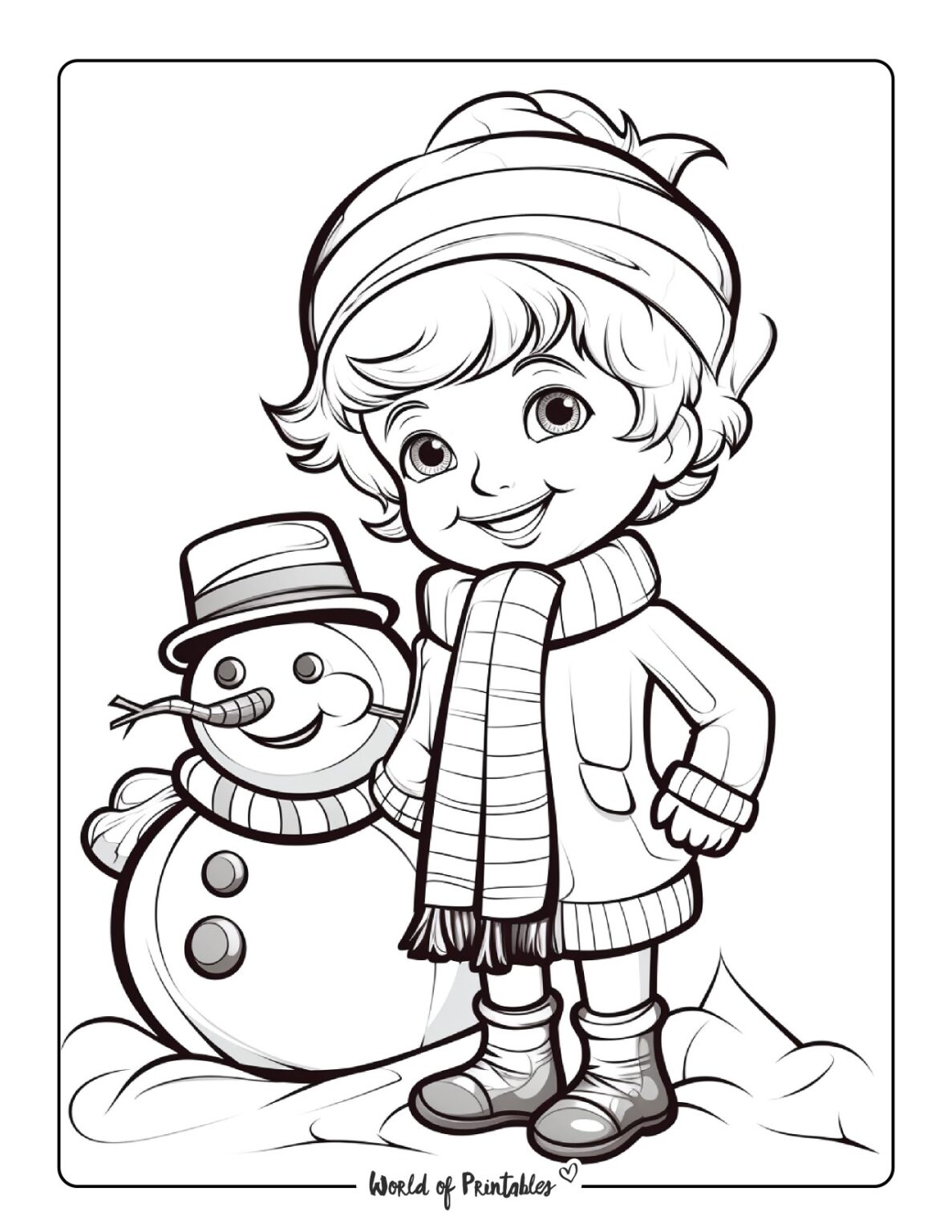 Snowman Coloring Pages - World of Printables