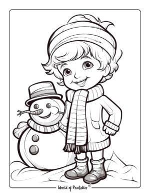 Snowman Coloring Pages - World of Printables
