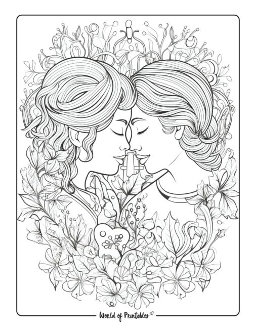 Love Coloring Page 3