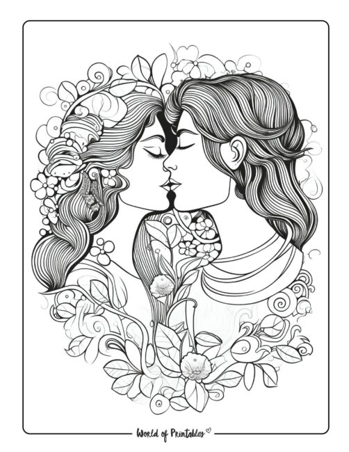 Love Coloring Page 4