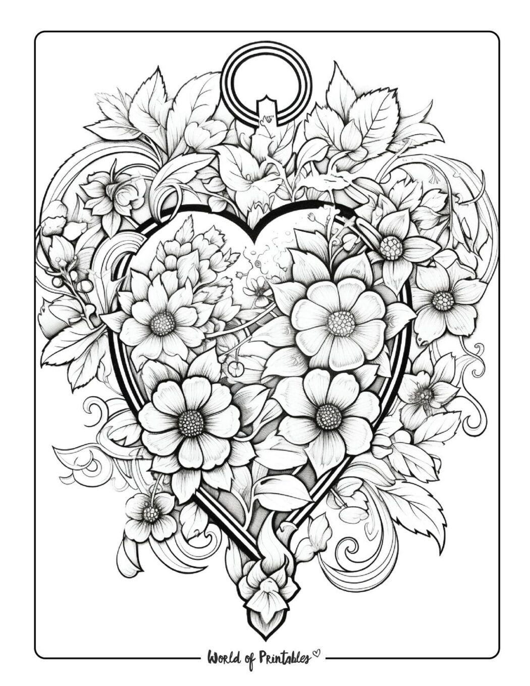 Love Coloring Pages - World of Printables