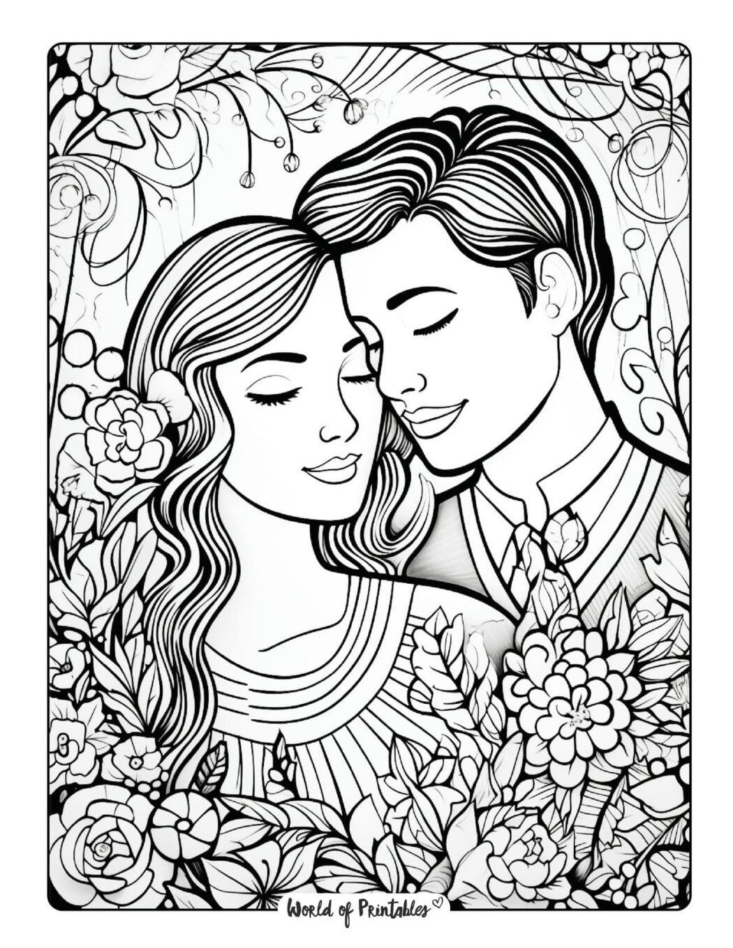 Love Coloring Pages - World of Printables