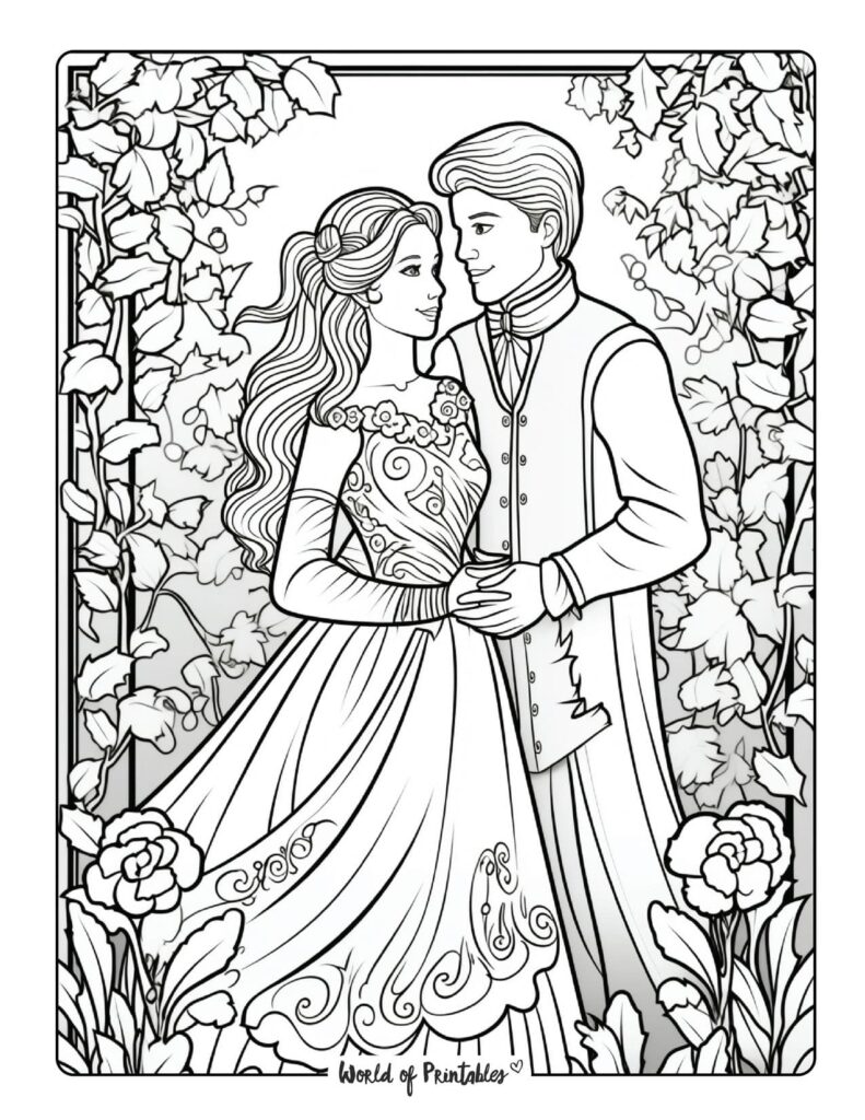Love Coloring Page from World of Printables