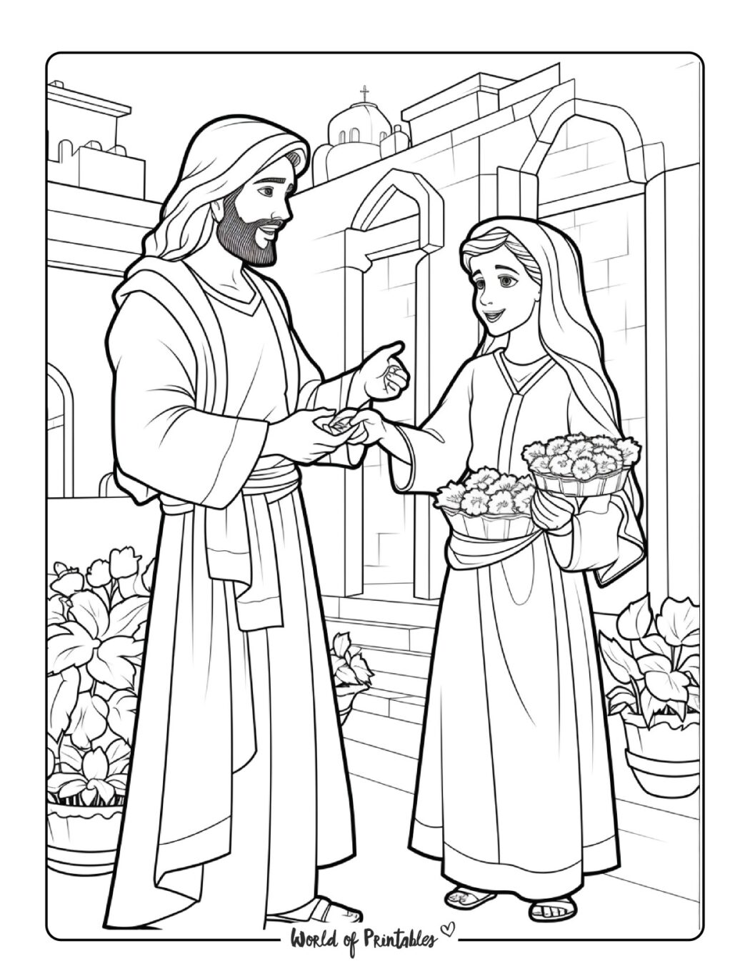 Bible Coloring Pages For Kids & Adults - World of Printables