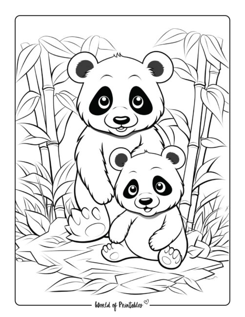 Panda Coloring Page 101