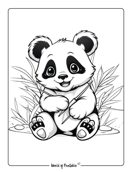 Panda Coloring Page 27