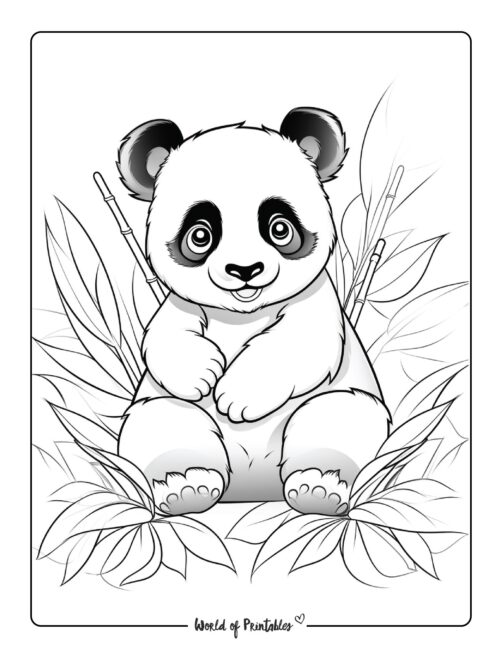 Panda Coloring Page 69