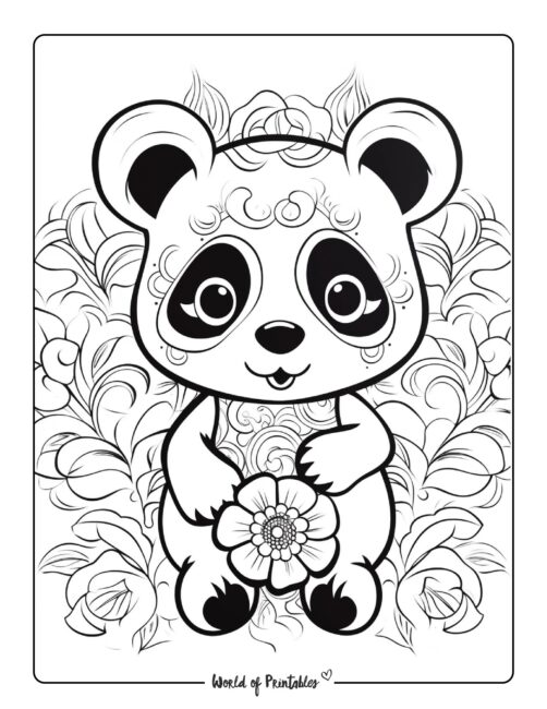 Panda Coloring Page 73
