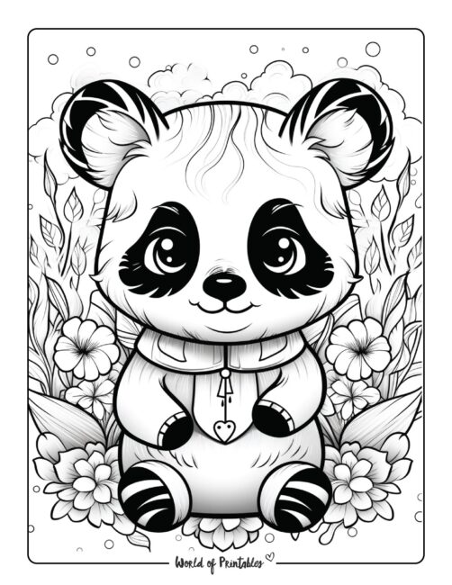 Panda Coloring Page 75